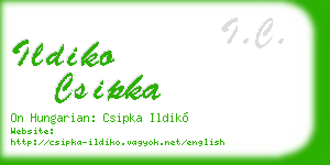 ildiko csipka business card