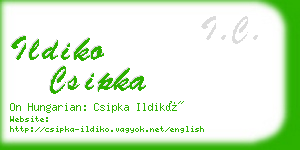 ildiko csipka business card